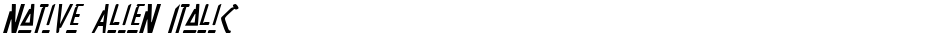 Native Alien ItalicDemo