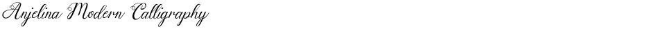 Anjelina Modern CalligraphyDemo