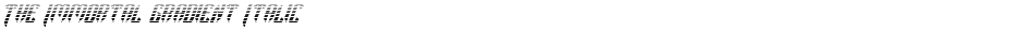 The Immortal Gradient ItalicDemo