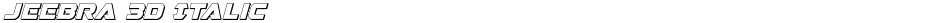Jeebra 3D ItalicDemo