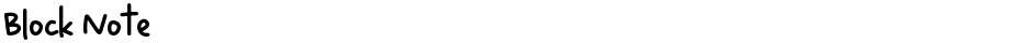 Block NoteDemo