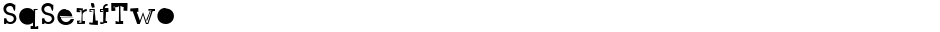 SqSerifTwoDemo