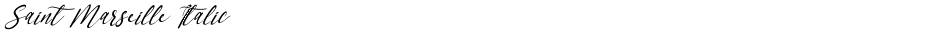 Saint Marseille ItalicDemo