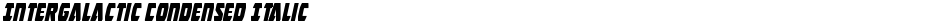 Intergalactic Condensed ItalicDemo