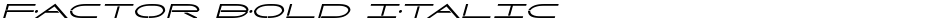 Factor Bold ItalicDemo