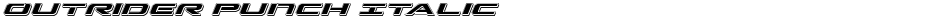 Outrider Punch ItalicDemo