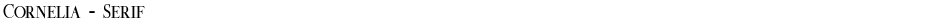 Cornelia - SerifDemo