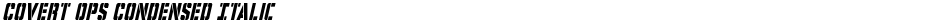 Covert Ops Condensed ItalicDemo