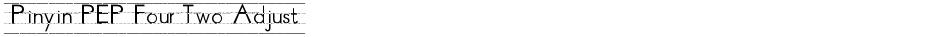 Pinyin PEP Four Two AdjustDemo