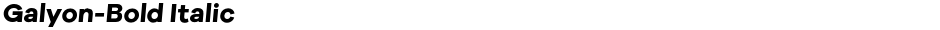 Galyon-Bold ItalicDemo