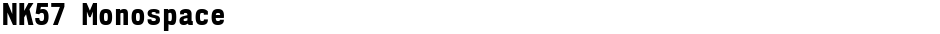 NK57 MonospaceDemo