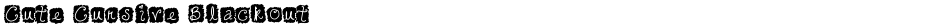 Cute Cursive BlackoutDemo