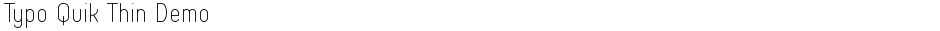 Typo Quik Thin DemoDemo