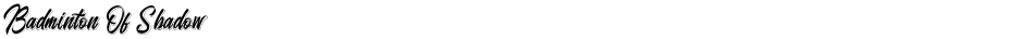 Badminton Of ShadowDemo