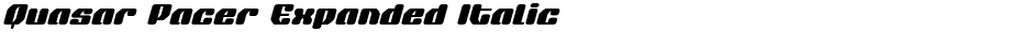 Quasar Pacer Expanded ItalicDemo