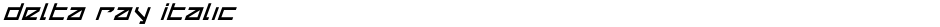 Delta Ray ItalicDemo