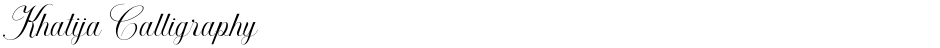 Khatija CalligraphyDemo