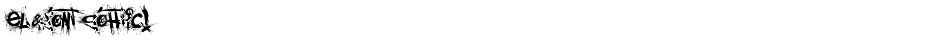 el&font gohtic!Demo