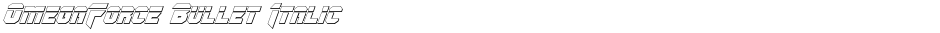 OmegaForce Bullet ItalicDemo