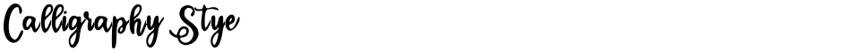 Calligraphy StyeDemo