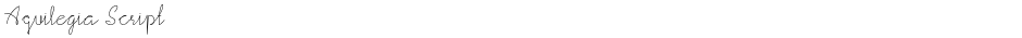 Aquilegia ScriptDemo