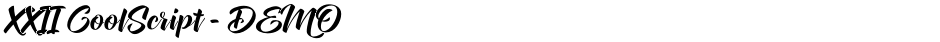 XXII CoolScript - DEMODemo