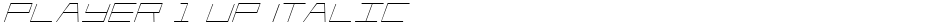 Player 1 Up ItalicDemo