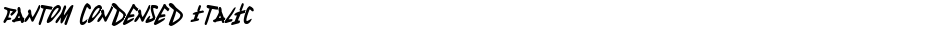 Fantom Condensed ItalicDemo