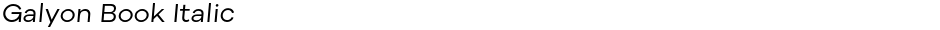 Galyon Book ItalicDemo