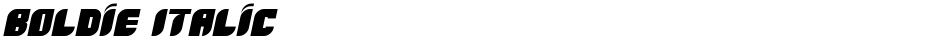 Boldie ItalicDemo