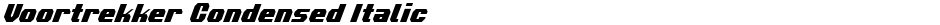 Voortrekker Condensed ItalicDemo