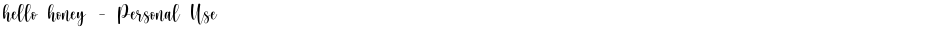 hello honey - Personal UseDemo