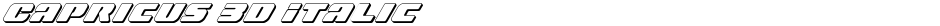 Capricus 3D ItalicDemo