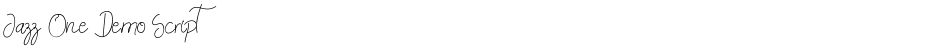 Jazz One Demo ScriptDemo