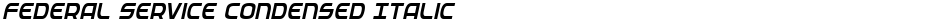 Federal Service Condensed ItalicDemo