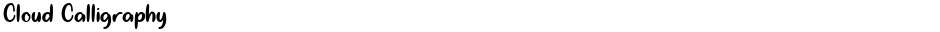 Cloud CalligraphyDemo