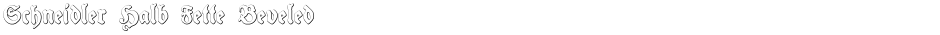 Schneidler Halb Fette BeveledDemo