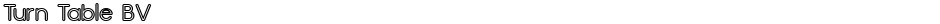 Turn Table BVDemo