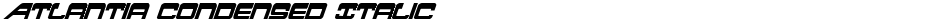 Atlantia Condensed ItalicDemo