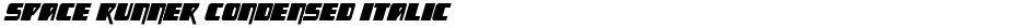 Space Runner Condensed ItalicDemo
