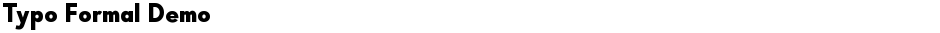 Typo Formal DemoDemo