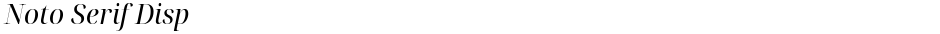 Noto Serif DispDemo