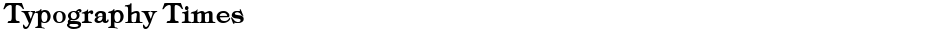 Typography TimesDemo