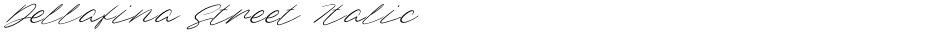 Dellafina Street ItalicDemo