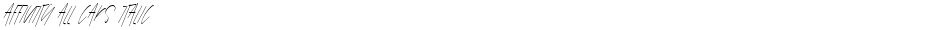 Affinity All Caps ItalicDemo