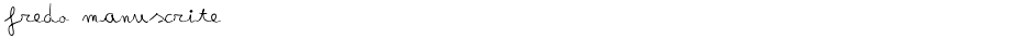 fredo manuscriteDemo