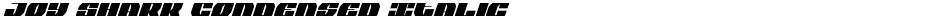 Joy Shark Condensed ItalicDemo