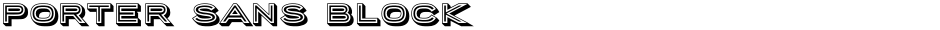 Porter Sans BlockDemo