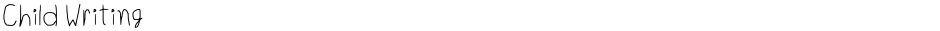 Child WritingDemo