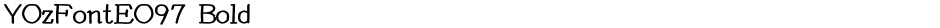 YOzFontEO97 BoldDemo